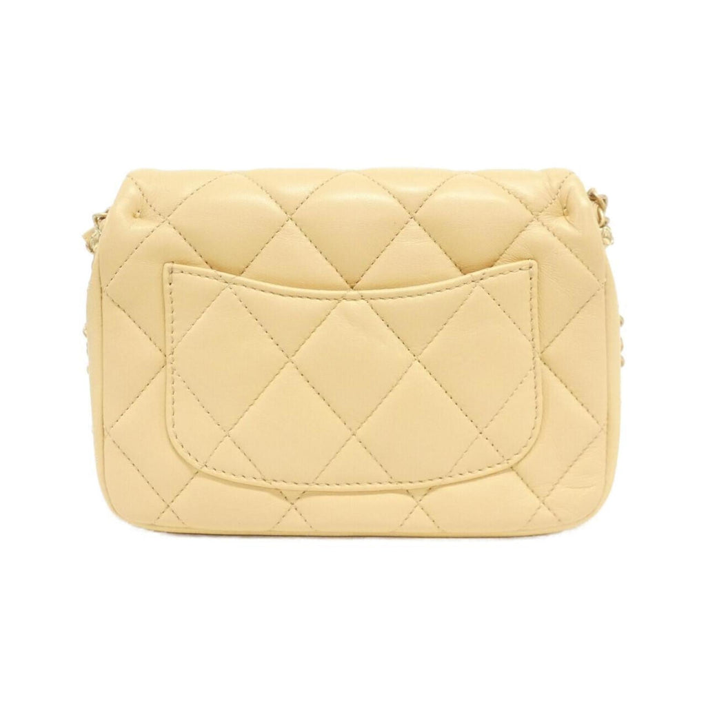 Chanel Beige Leather Shoulder Bag