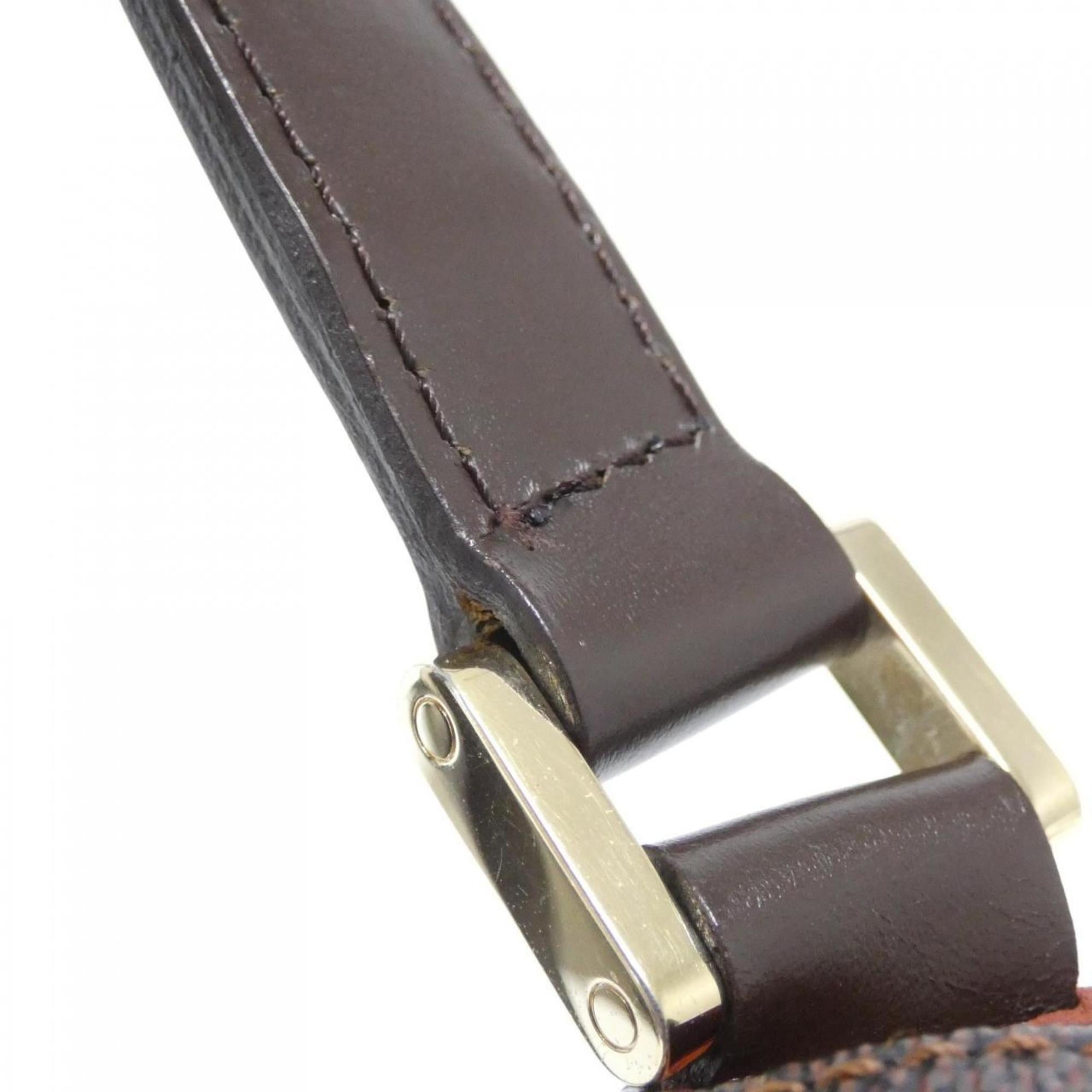 Louis Vuitton Brown Coated Canvas Shoulder Bag