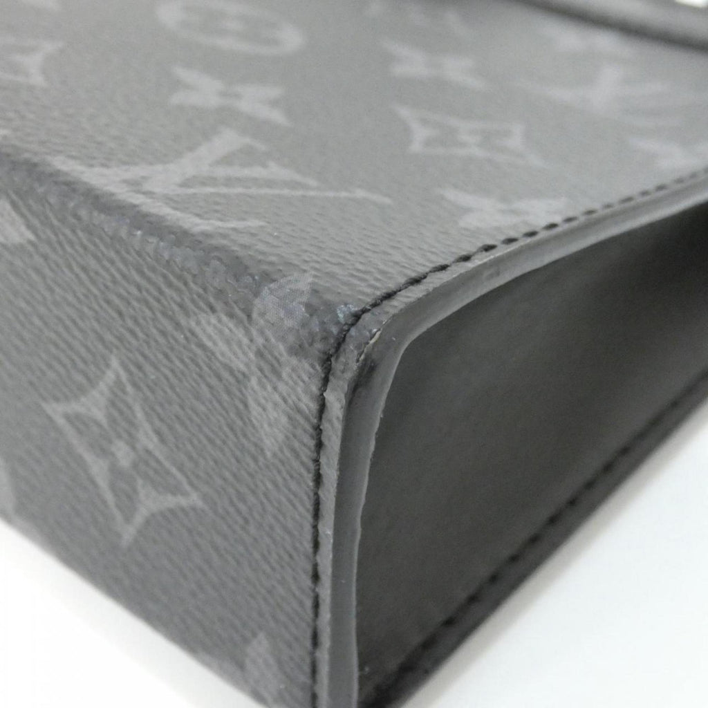 Louis Vuitton Black Gris Coated Canvas Shoulder Bag