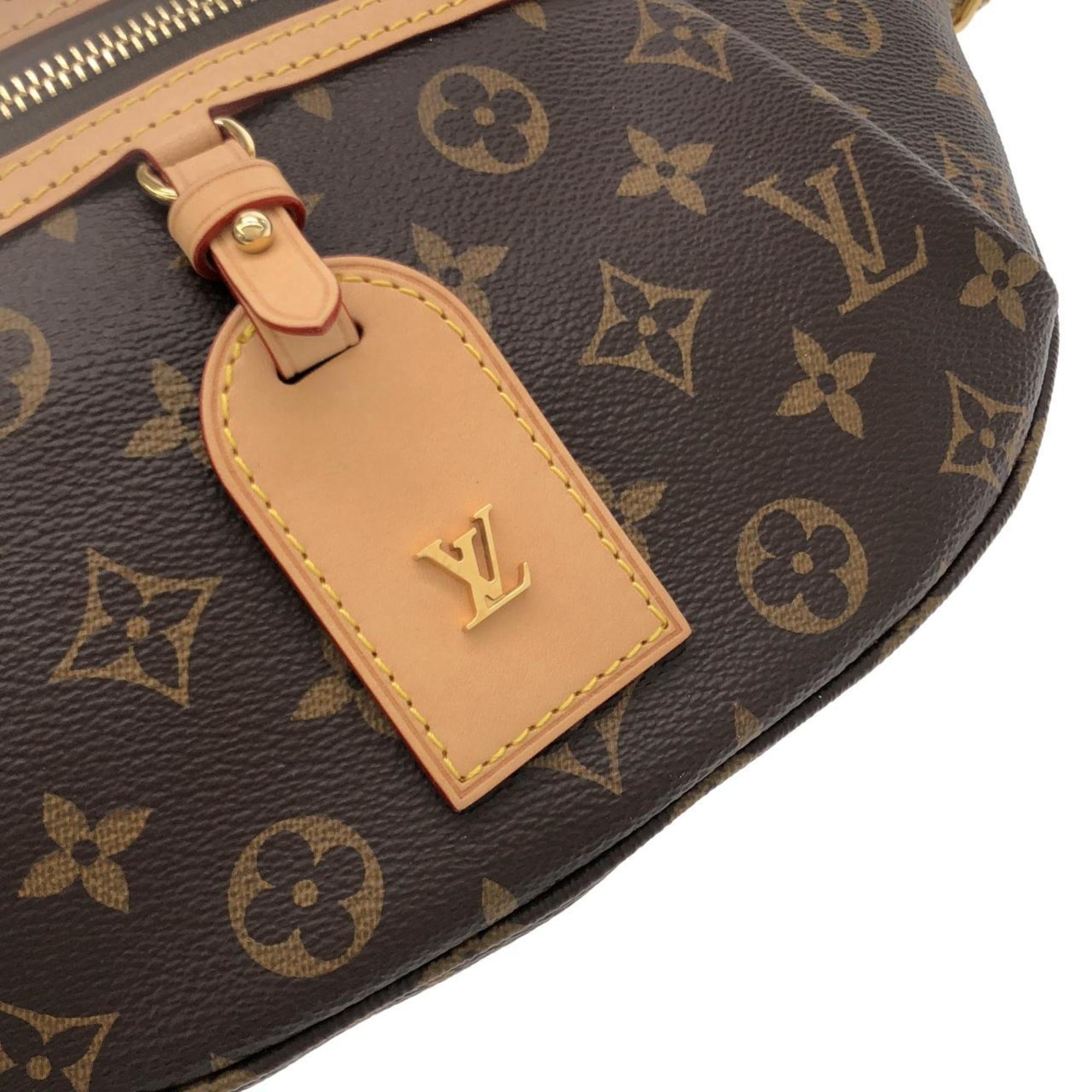 Louis Vuitton Marron Coated Canvas Handbag