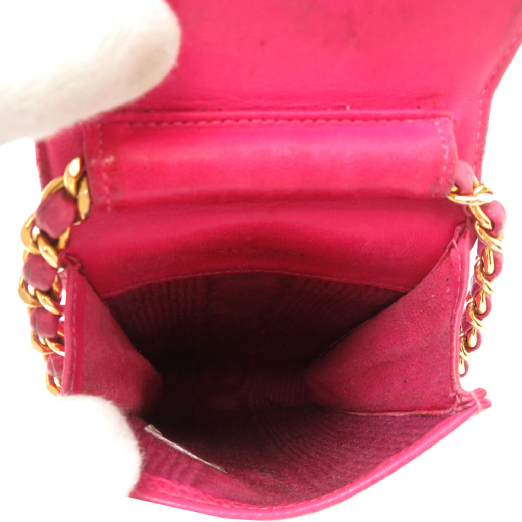 Chanel Pink Grained Calfskin Shoulder Bag