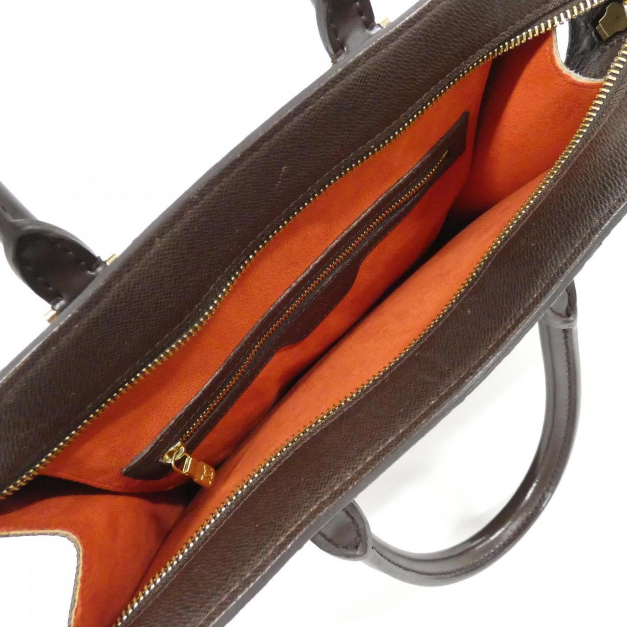 Louis Vuitton Brown Coated Canvas Handbag