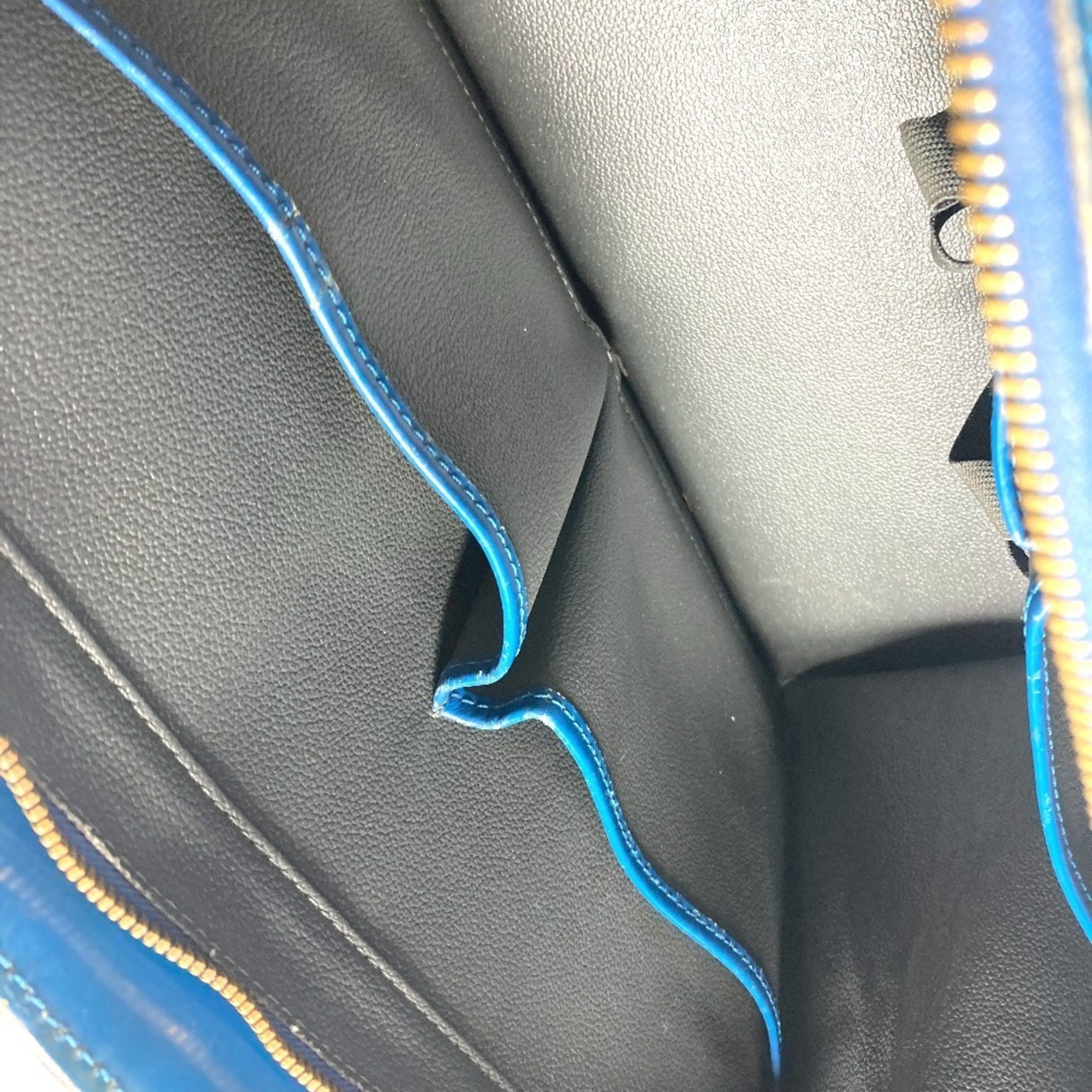 Louis Vuitton Epi Blue Toledo Blue Epi Leather Shoulder Bag Tote Bag