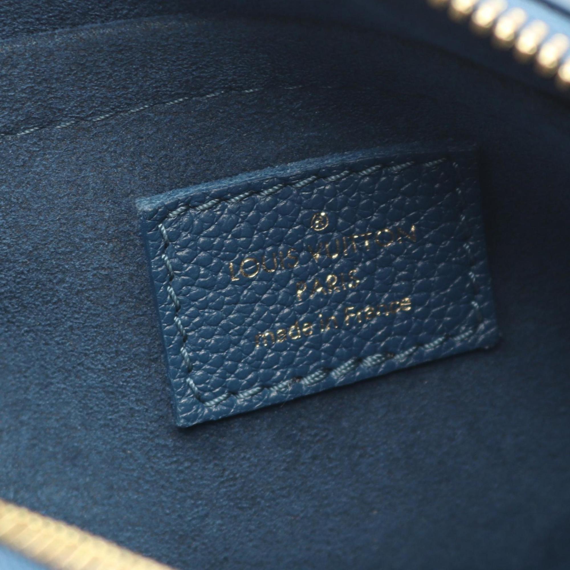 Louis Vuitton Blue Monogram Empreinte Leather Handbag