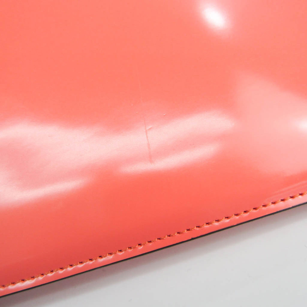 Celine Salmon Pink Leather Clutch Bag