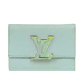 Louis Vuitton Blue Leather Wallet (Tri-Fold)