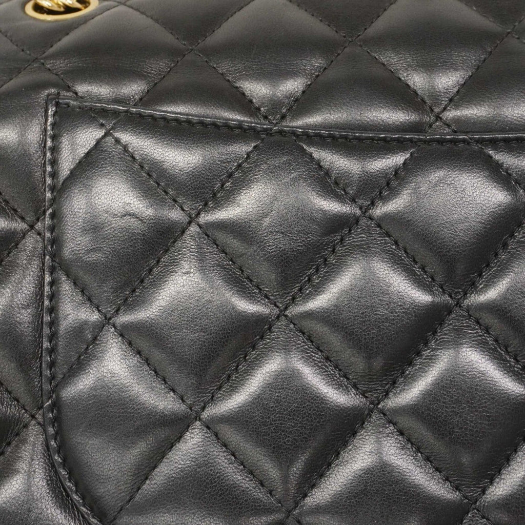 Chanel Black Leather Shoulder Bag