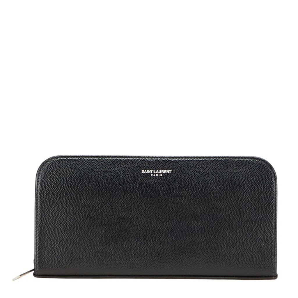 Saint Laurent Black Leather Coin Purse/Coin Case (Pre-Owned)