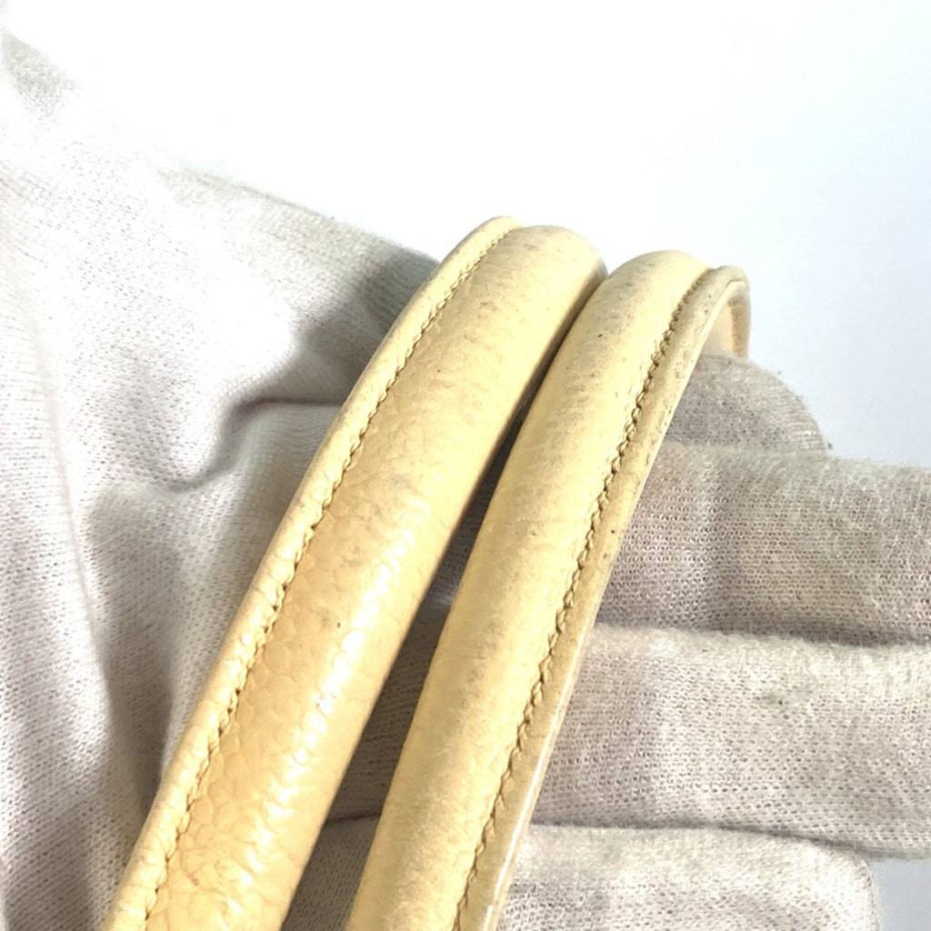 Chanel Yellow Leather Shoulder Bag