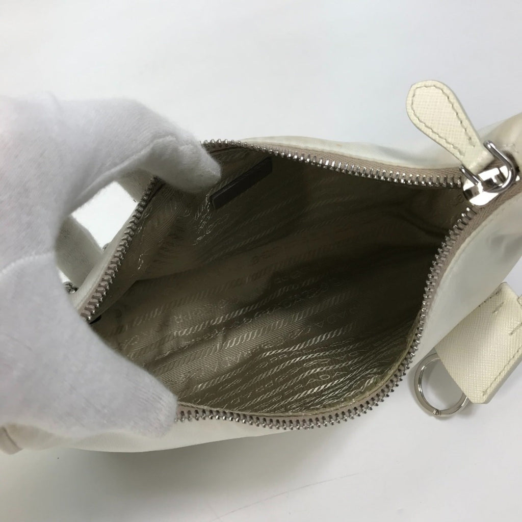 Prada White Cloth Shoulder Bag