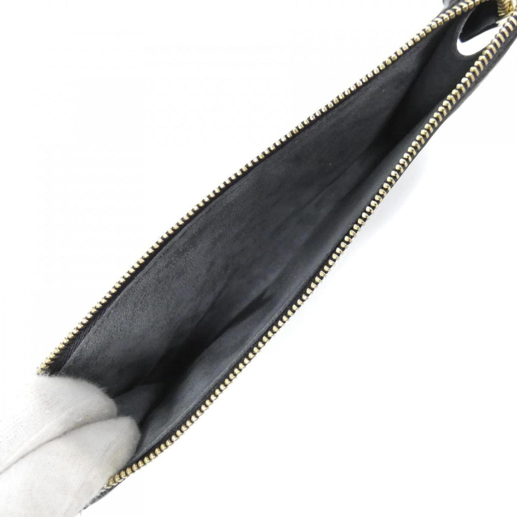 Louis Vuitton Black Leather Pochette Pouch