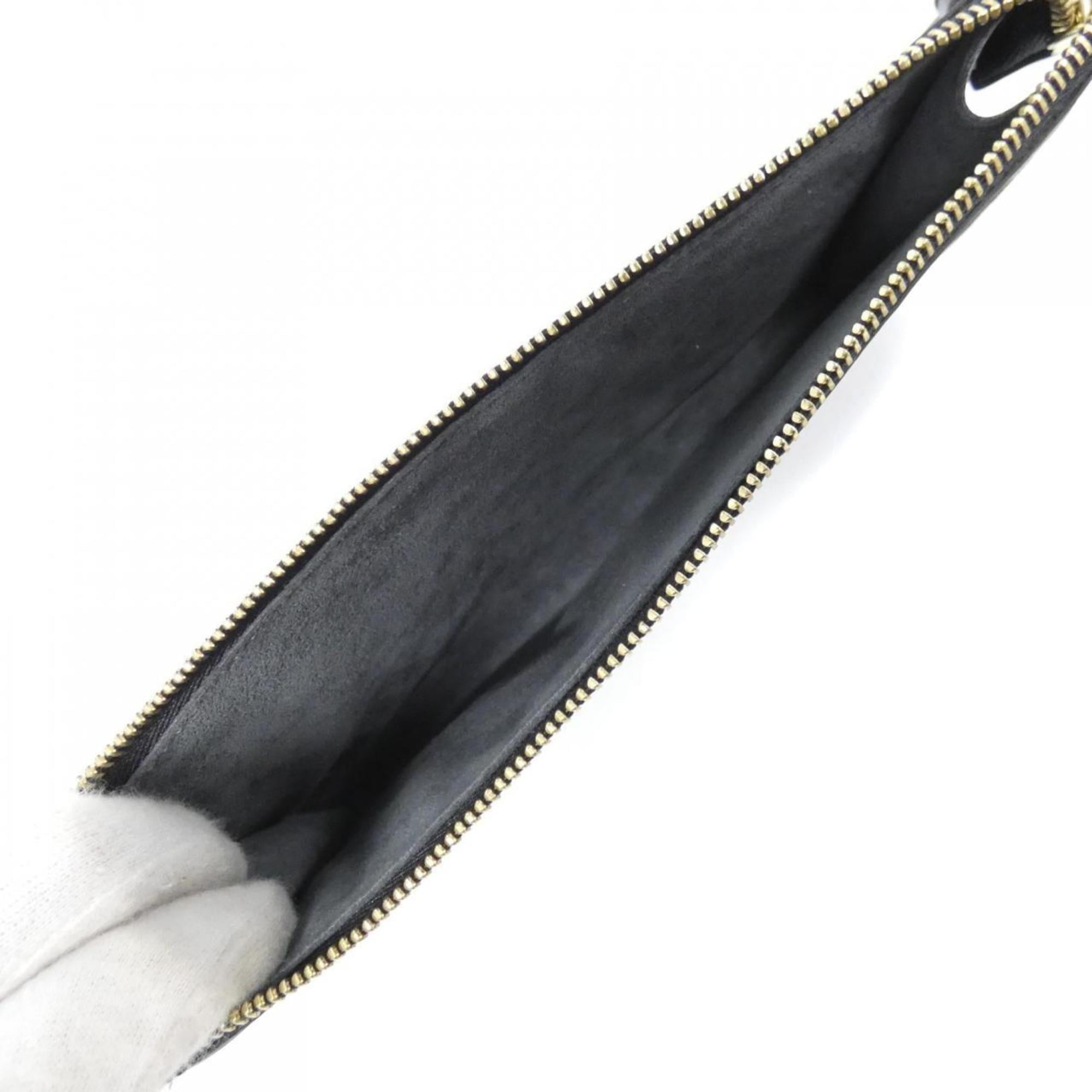 Louis Vuitton Black Leather Pochette Pouch