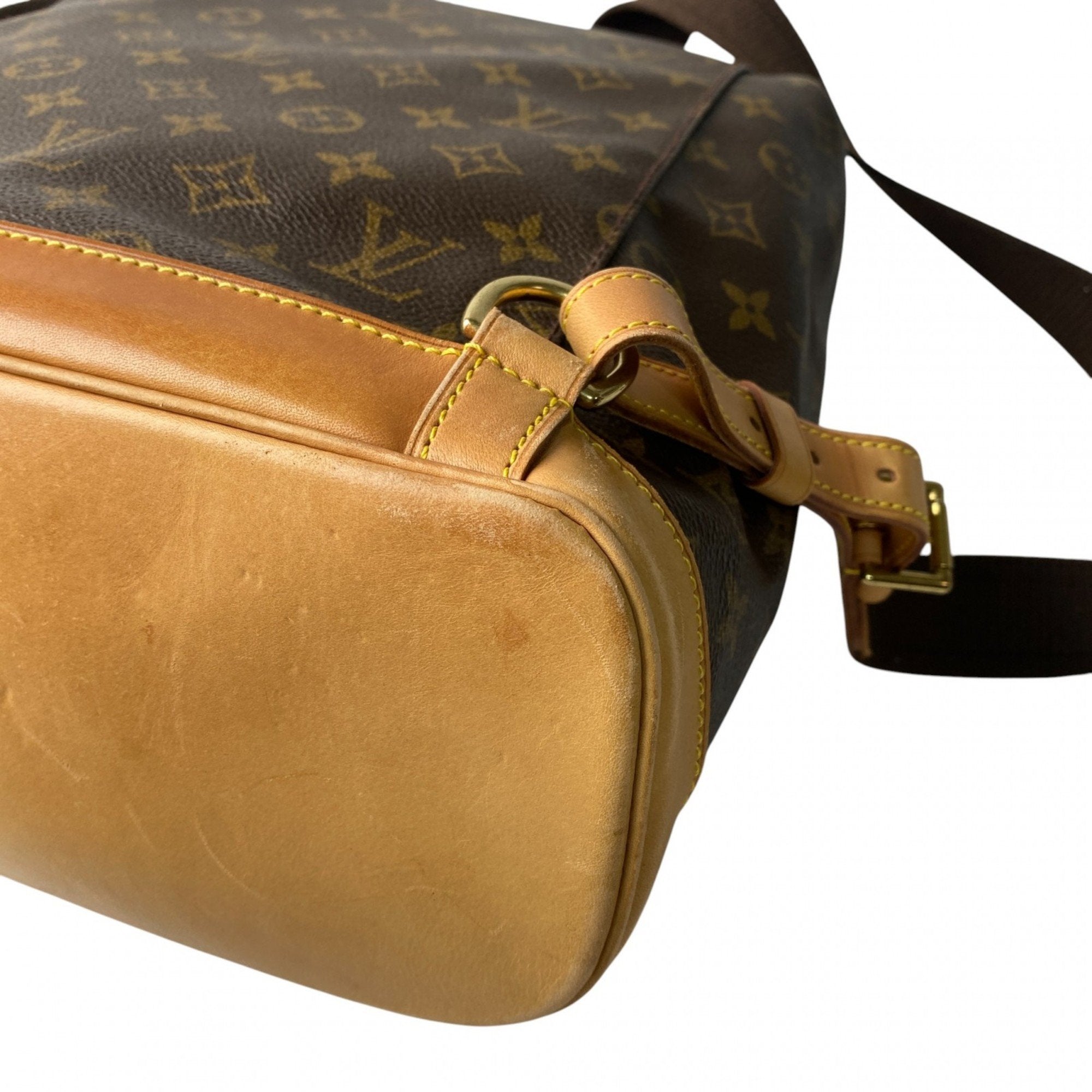 Louis Vuitton Brown Pvc Leather Backpack