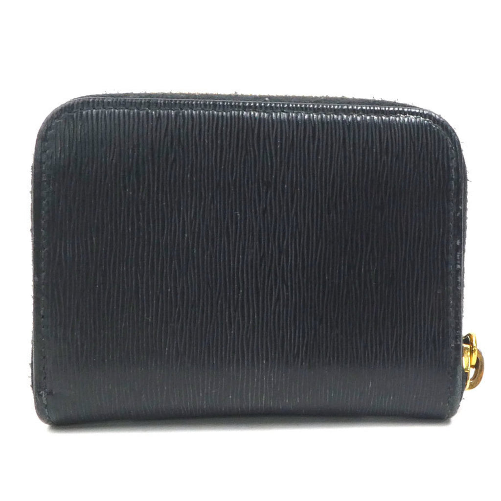 Prada Black Leather Coin Purse/Coin Case