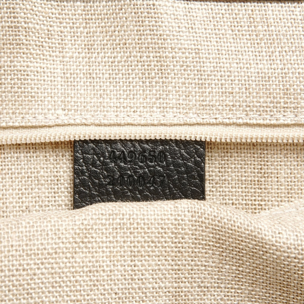 Gucci Black Leather Tote Bag (Pre-Owned)