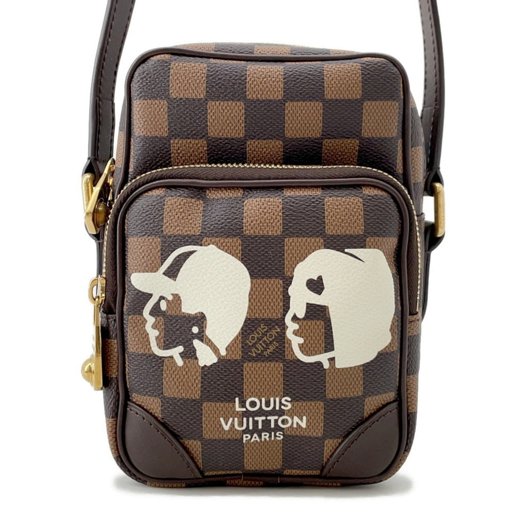 Louis Vuitton Damier Brown Red Color Shoulder Bag