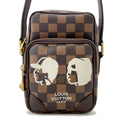 Louis Vuitton Damier Brown Red Color Shoulder Bag