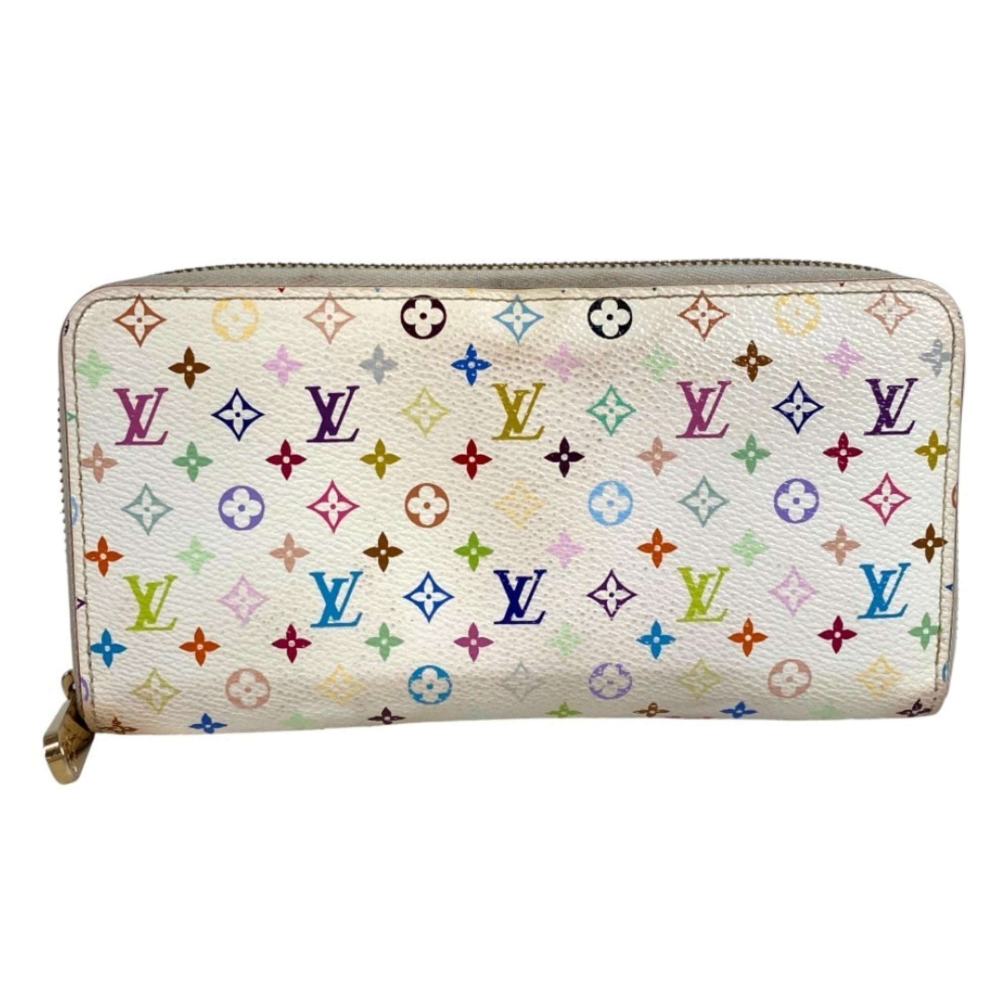 Louis Vuitton Pink White Monogram Multicolore Long Wallet