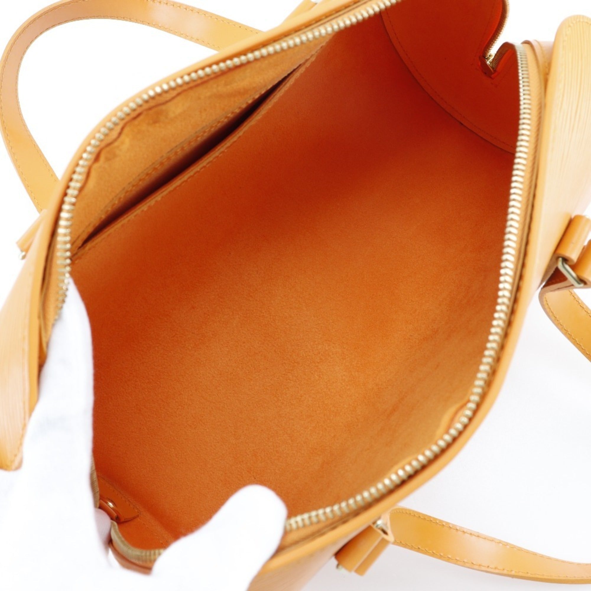 Louis Vuitton Orange Epi Leather Handbag