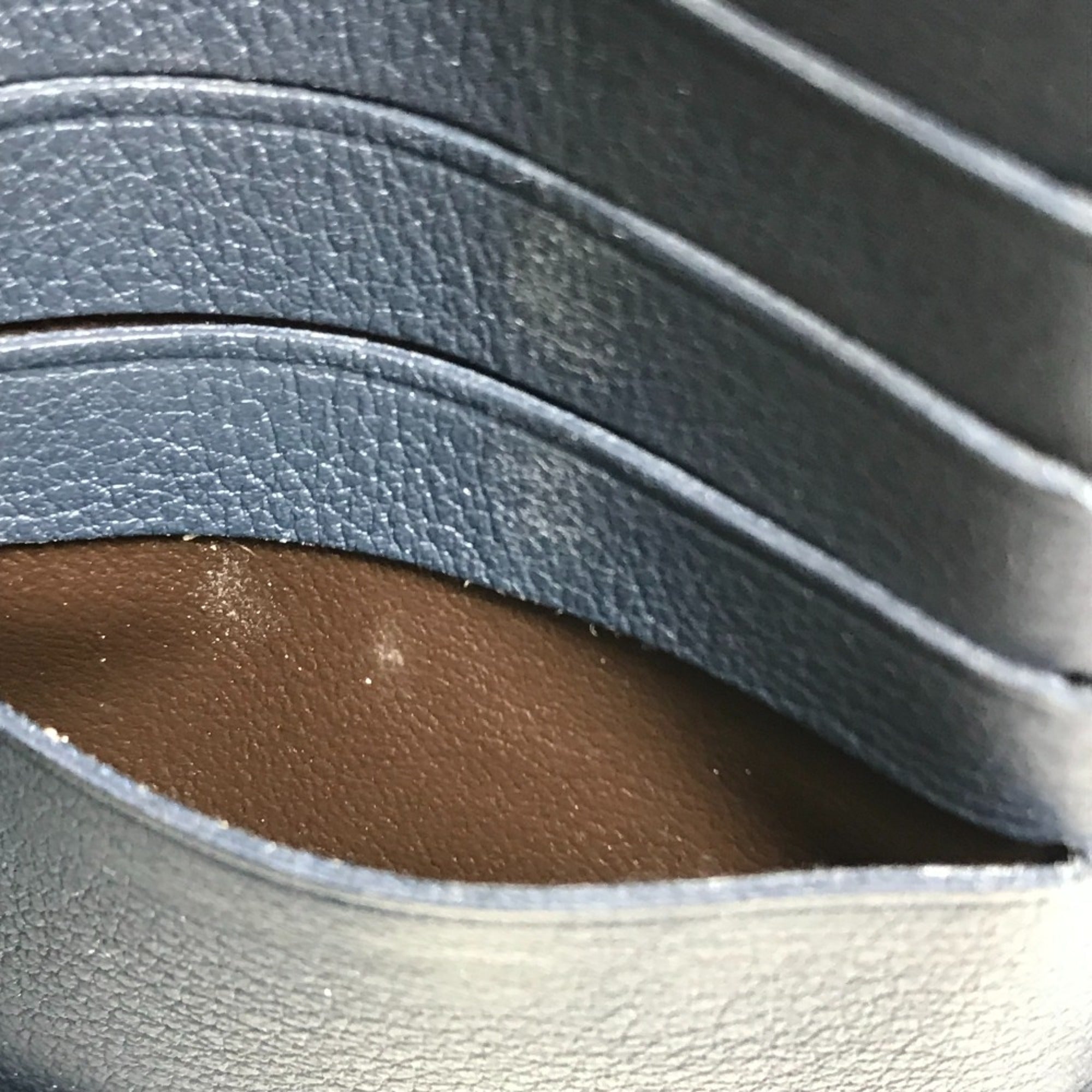 Louis Vuitton Navy Leather Long Wallet