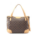 Louis Vuitton Brown Monogram Coated Canvas Leather Tote Bag