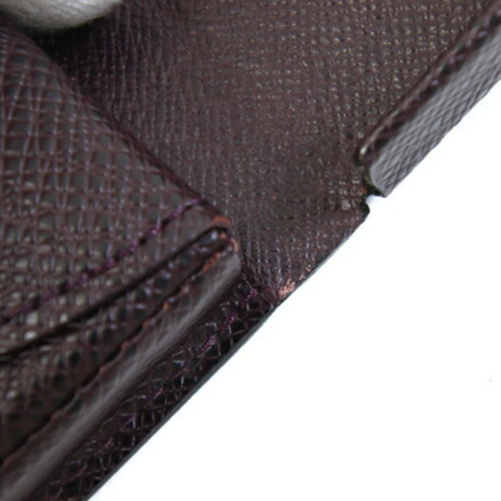 Louis Vuitton Acajou Taiga Leather Coin Purse/Coin Case