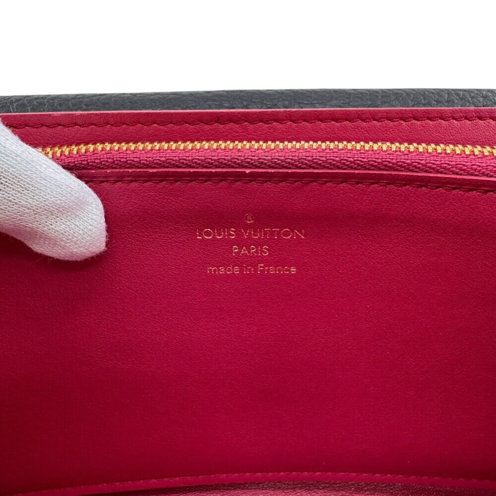Louis Vuitton Taurillon Black Leather Long Wallet