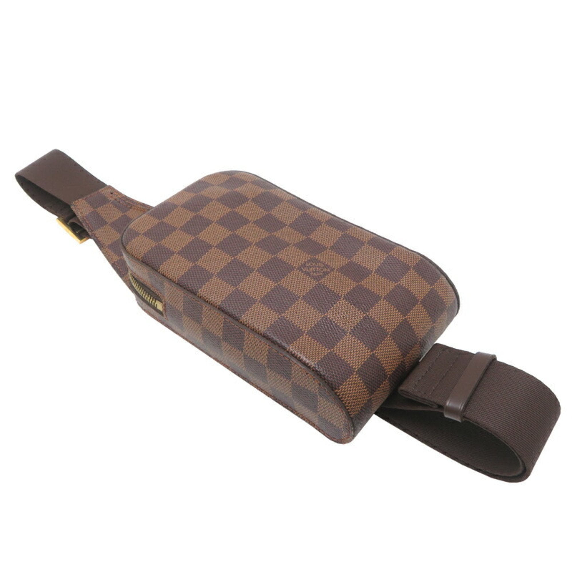 Louis Vuitton Damier Brown Damier Canvas Galle Leather Sling Bag