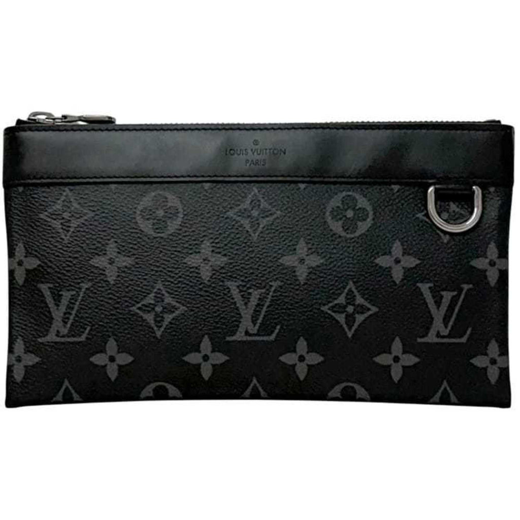 Louis Vuitton Black Monogram Eclipse Monogram Eclipse Leather Pochette Pouch