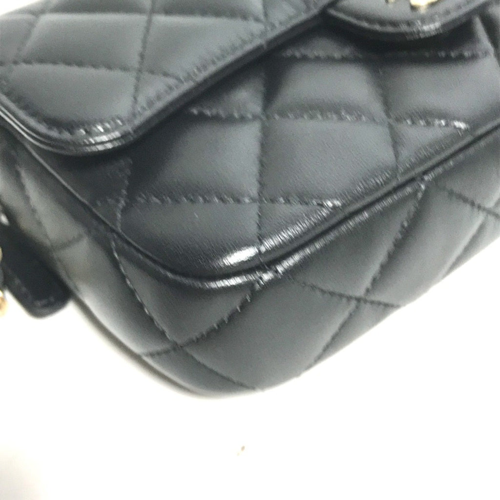 Chanel Black Leather Shoulder Bag