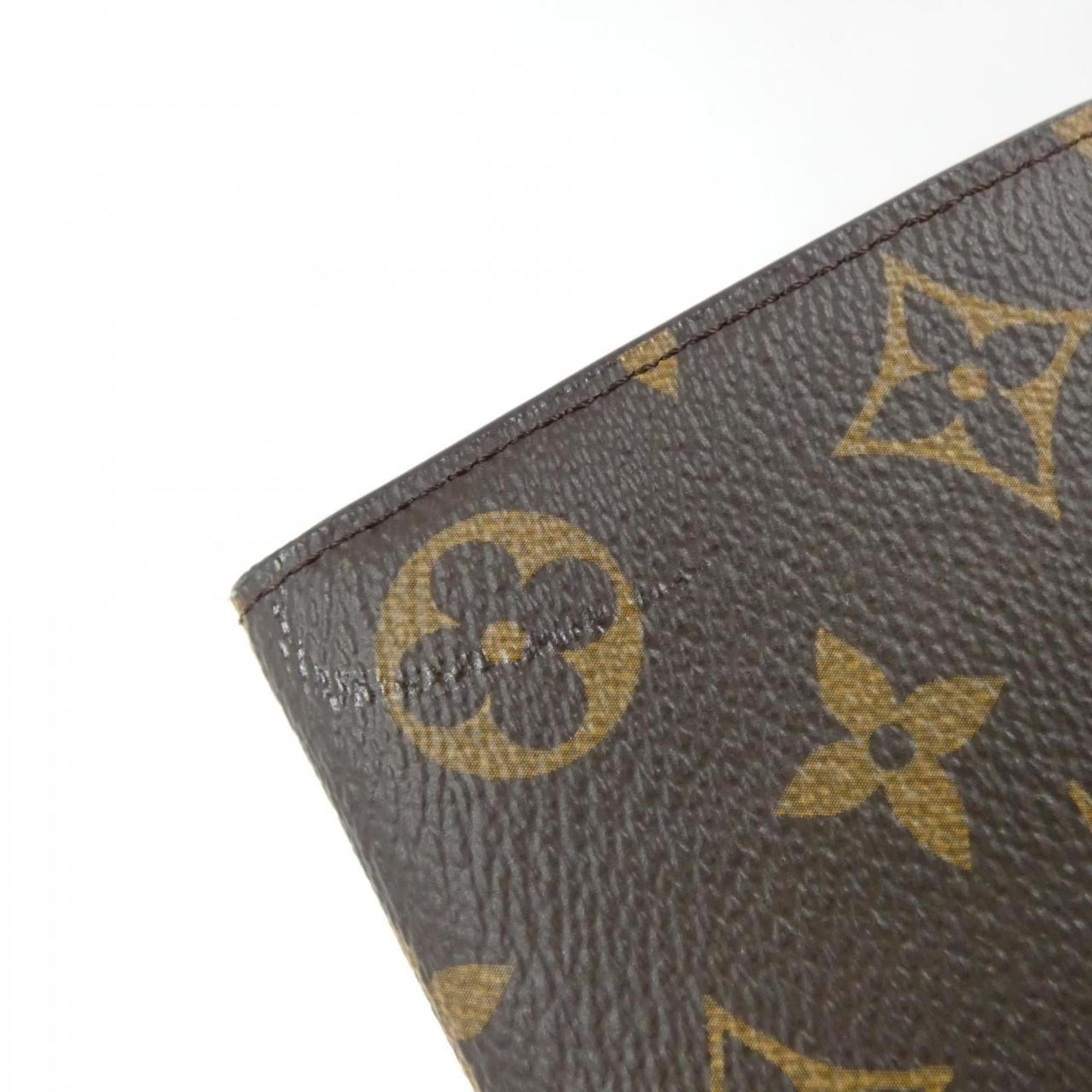 Louis Vuitton Fuchsia Marron Coated Canvas Long Wallet