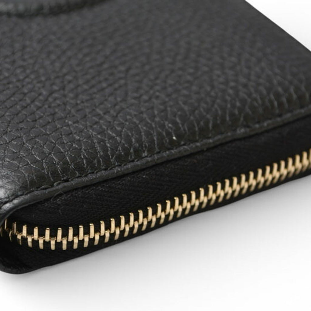 Gucci Black Leather Long Wallet (Bi-Fold) (Pre-Owned)