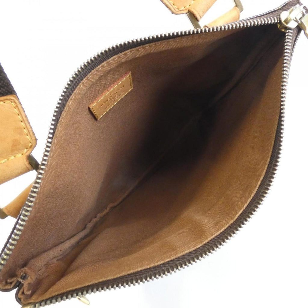 Louis Vuitton Marron Coated Canvas Pochette Shoulder Bag