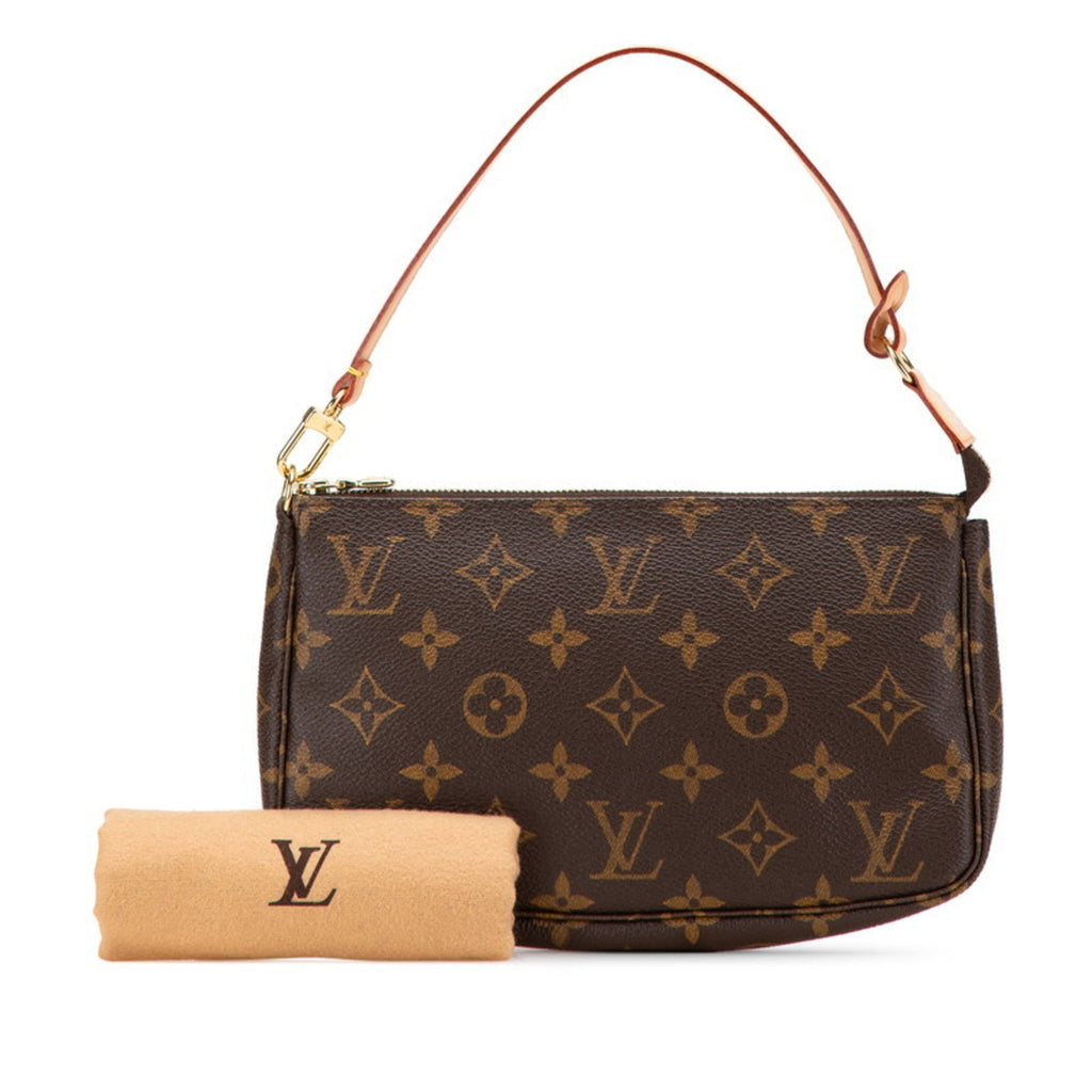 Louis Vuitton Brown Pvc Leather Handbag Pochette