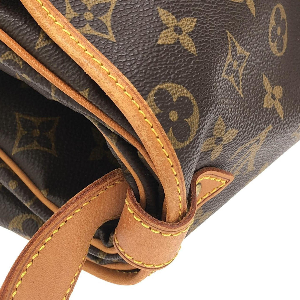 Louis Vuitton Brown Coated Canvas Shoulder Bag