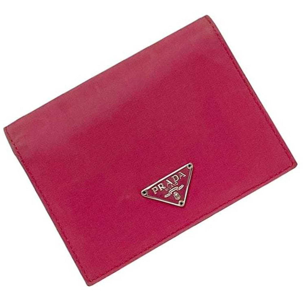Prada Pink Nylon Saffiano Wallet (Bi-Fold)