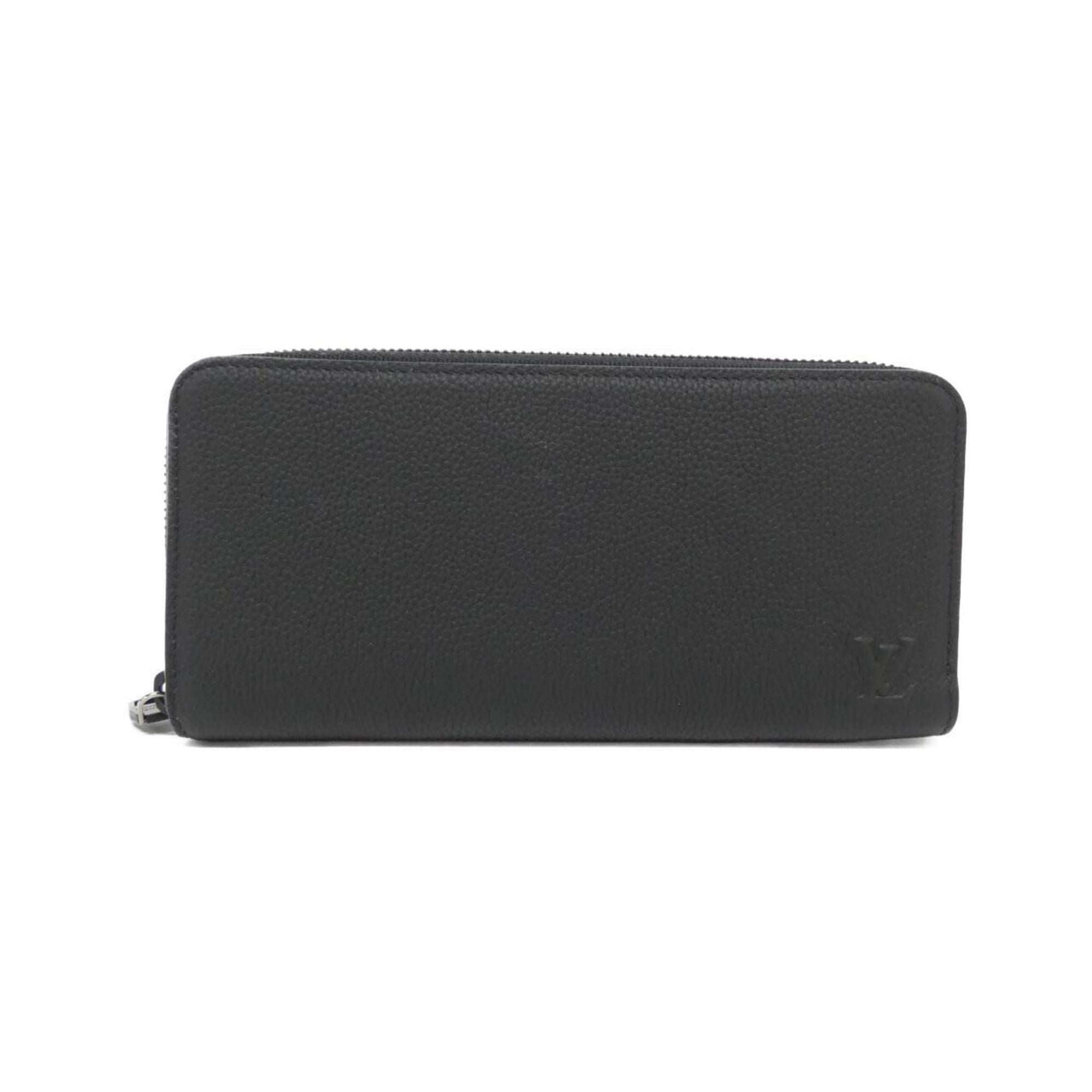 Louis Vuitton Black Leather Long Wallet