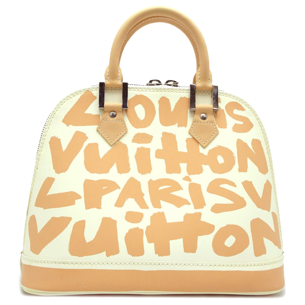 Louis Vuitton Beige White Handbag