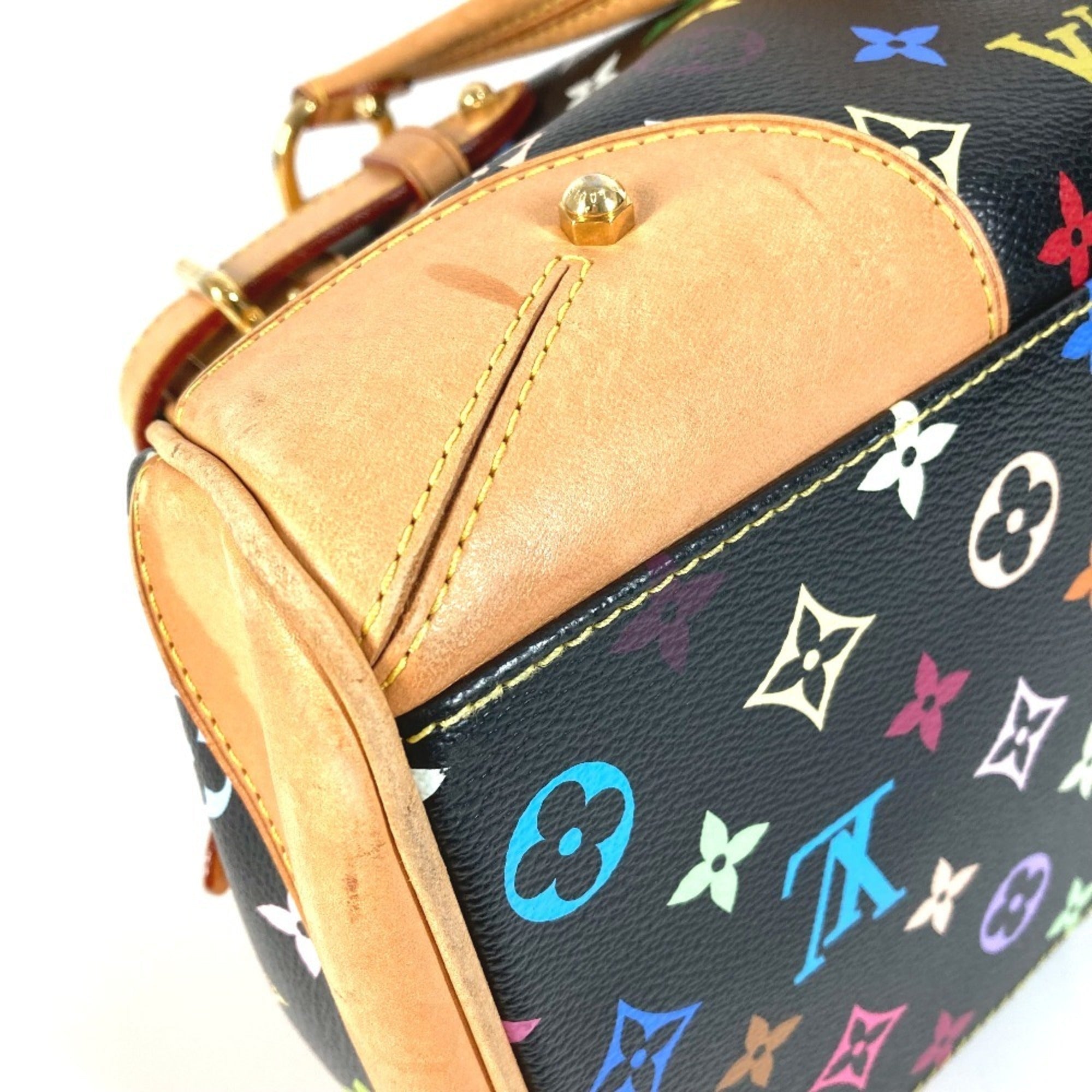 Louis Vuitton Monogram Multicolore Black Noir Monogram Multicolore Boston Bag Handbag Shoulder Bag