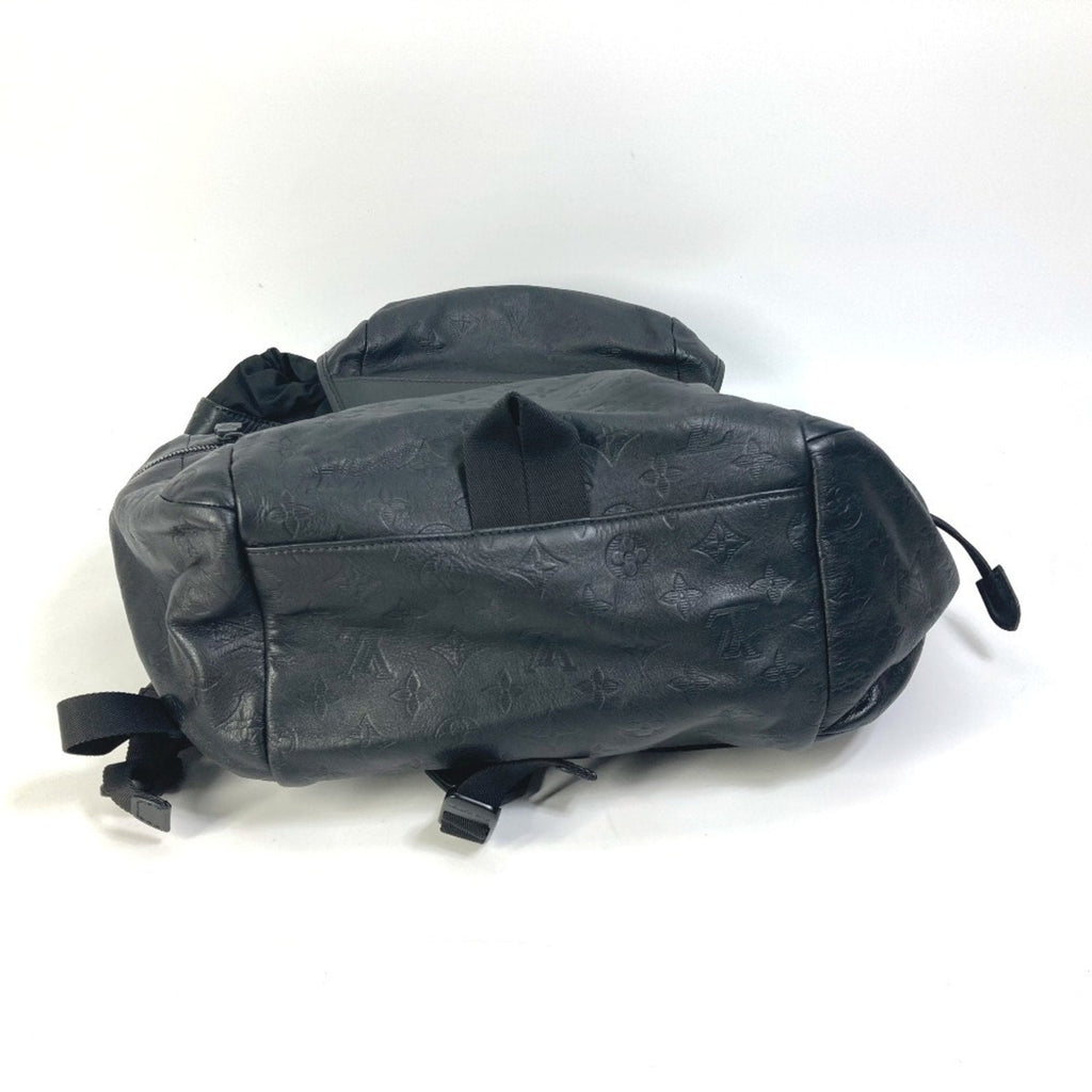 Louis Vuitton Black Leather Backpack