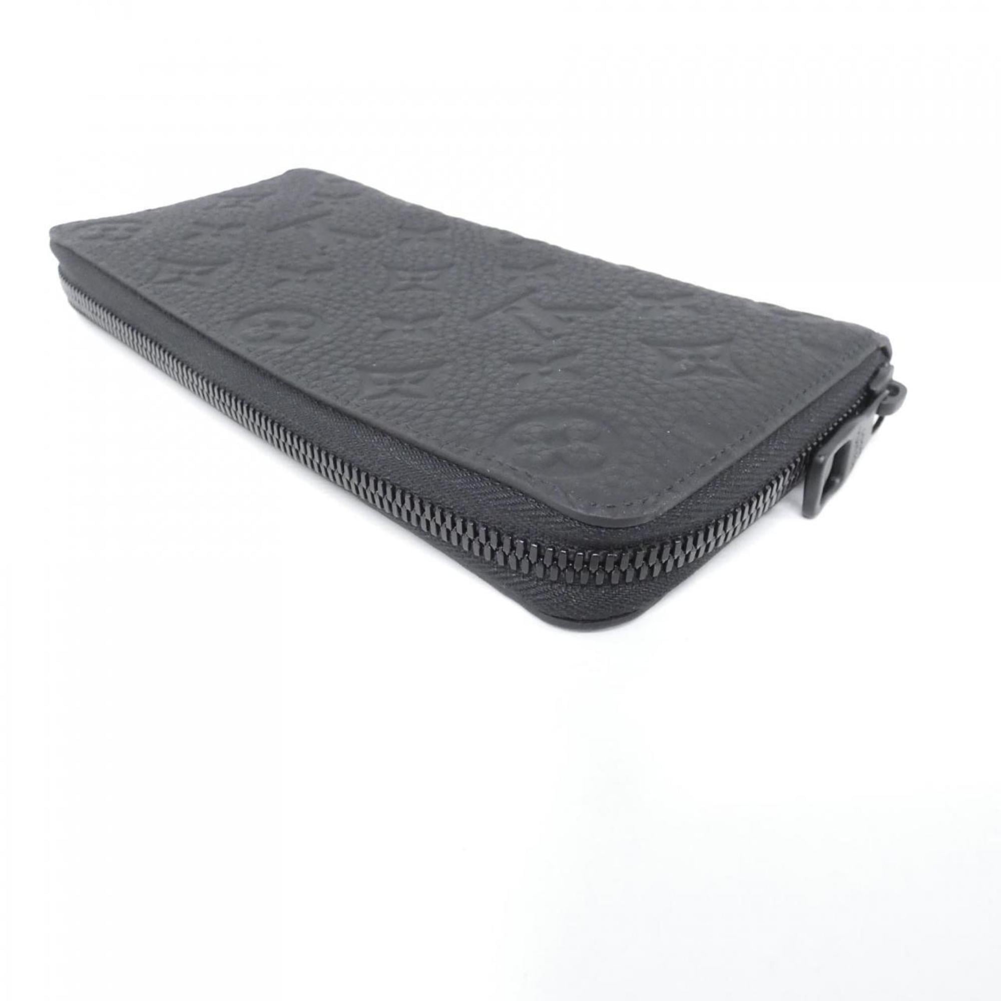Louis Vuitton Black Leather Long Wallet