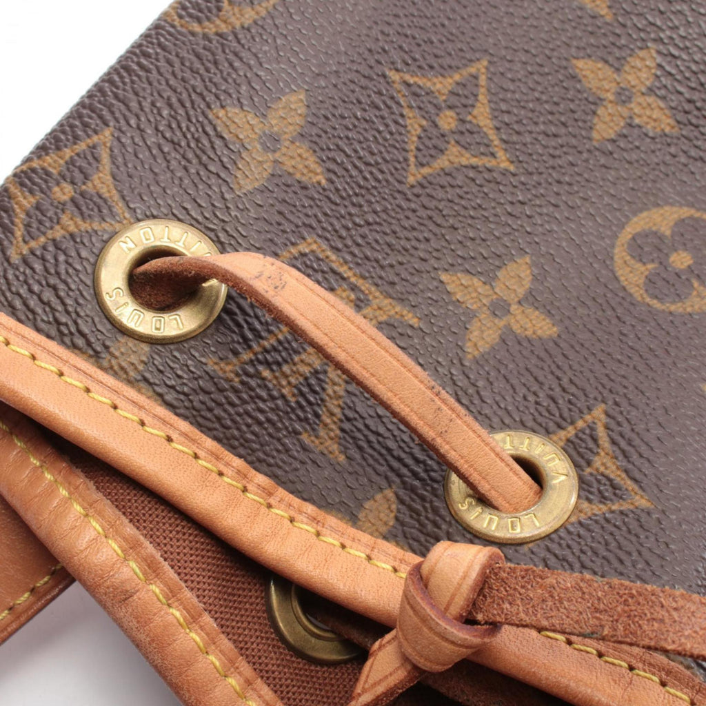 Louis Vuitton Brown Coated Canvas Leather Backpack Handbag
