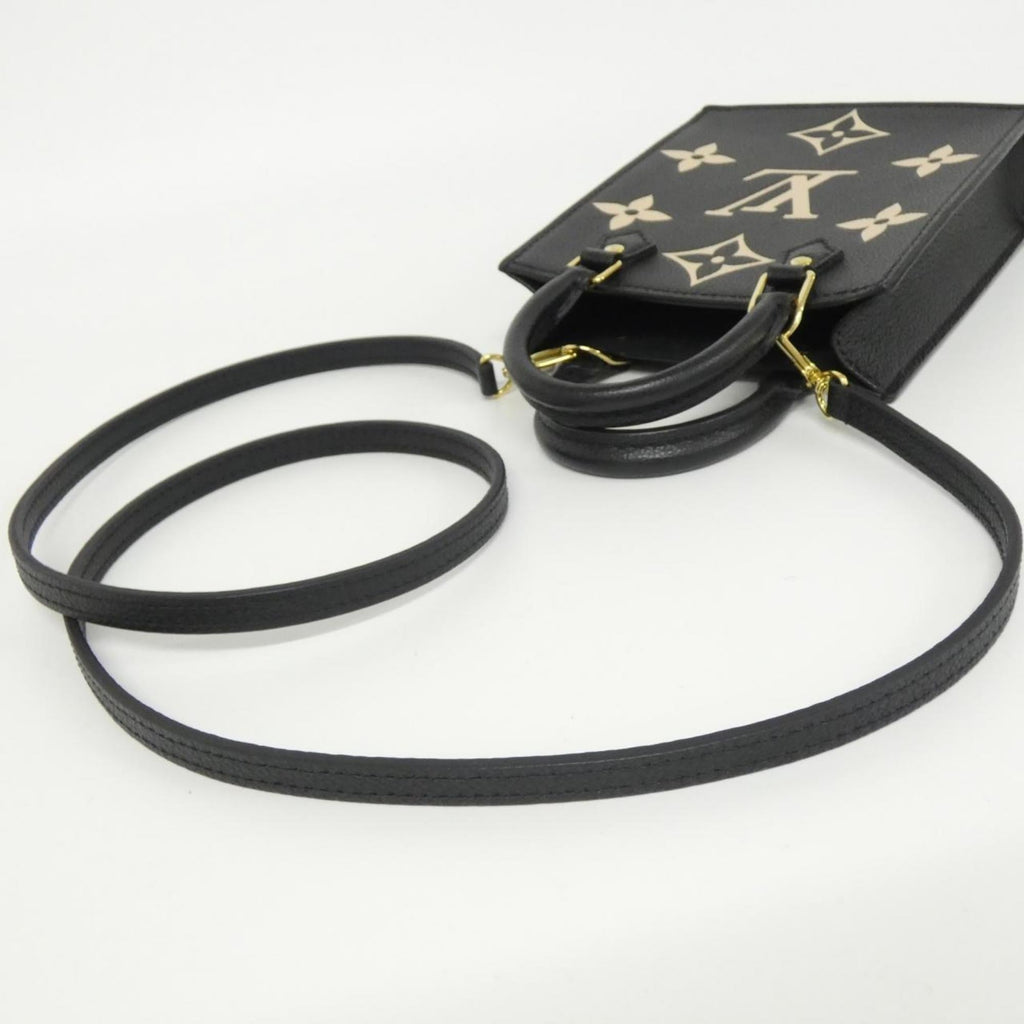 Louis Vuitton Monogram Empreinte Beige Black Leather Handbag
