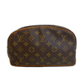 Louis Vuitton Brown Leather Clutch Bag Pouch