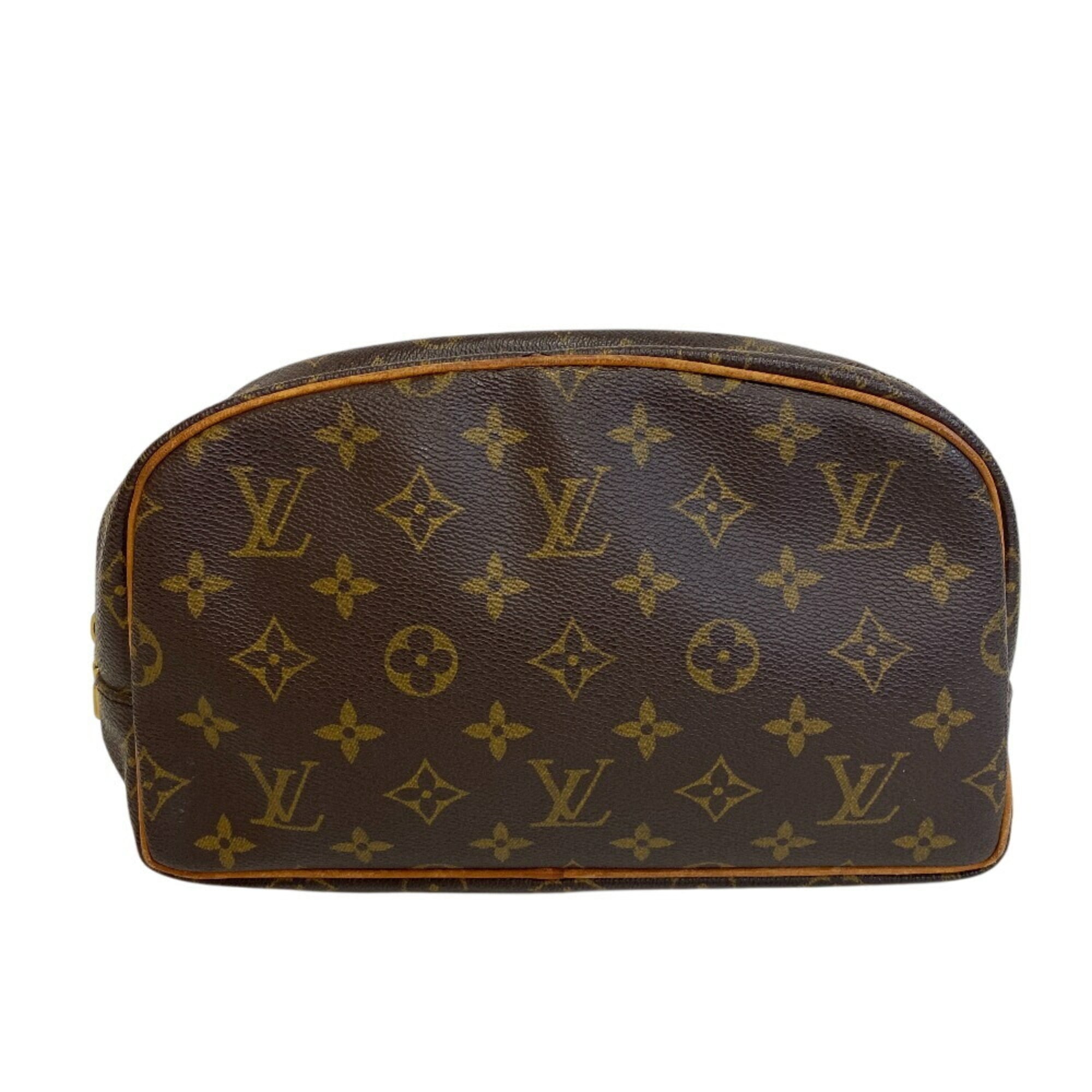 Louis Vuitton Brown Leather Clutch Bag Pouch