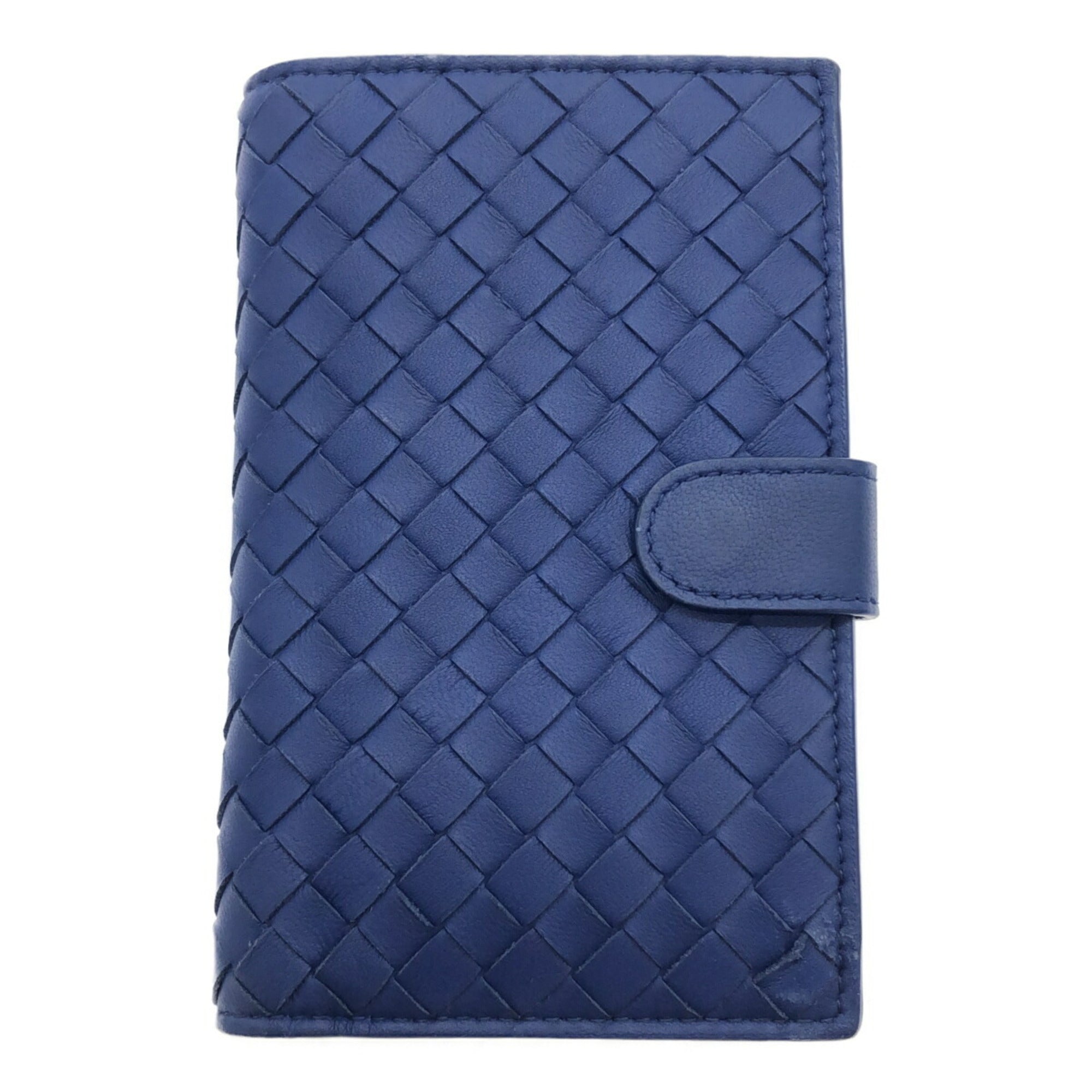 Bottega Veneta Intrecciato Blue Intrecciato Wallet (Bi-Fold)