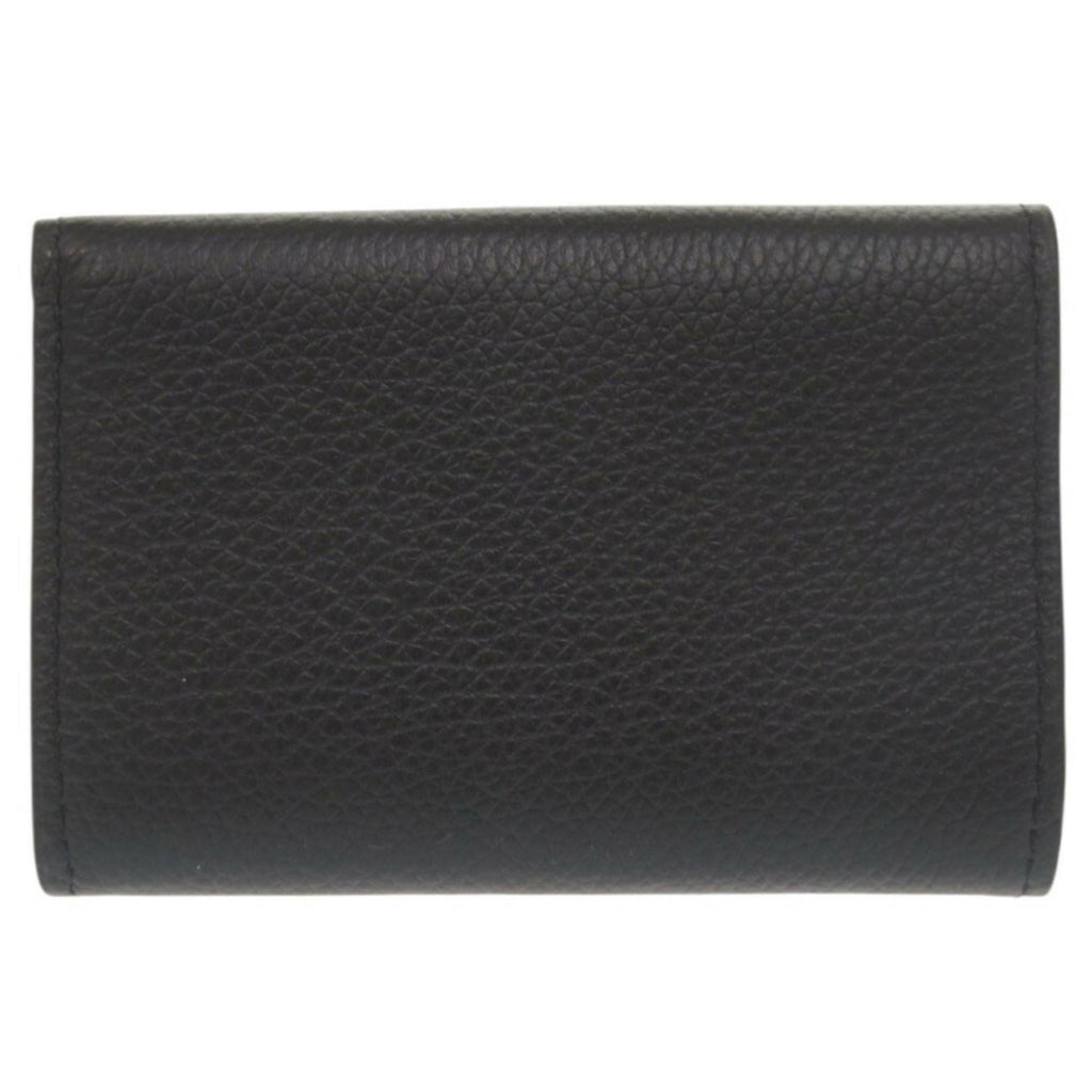 Louis Vuitton Black Noir Leather Wallet (Tri-Fold)