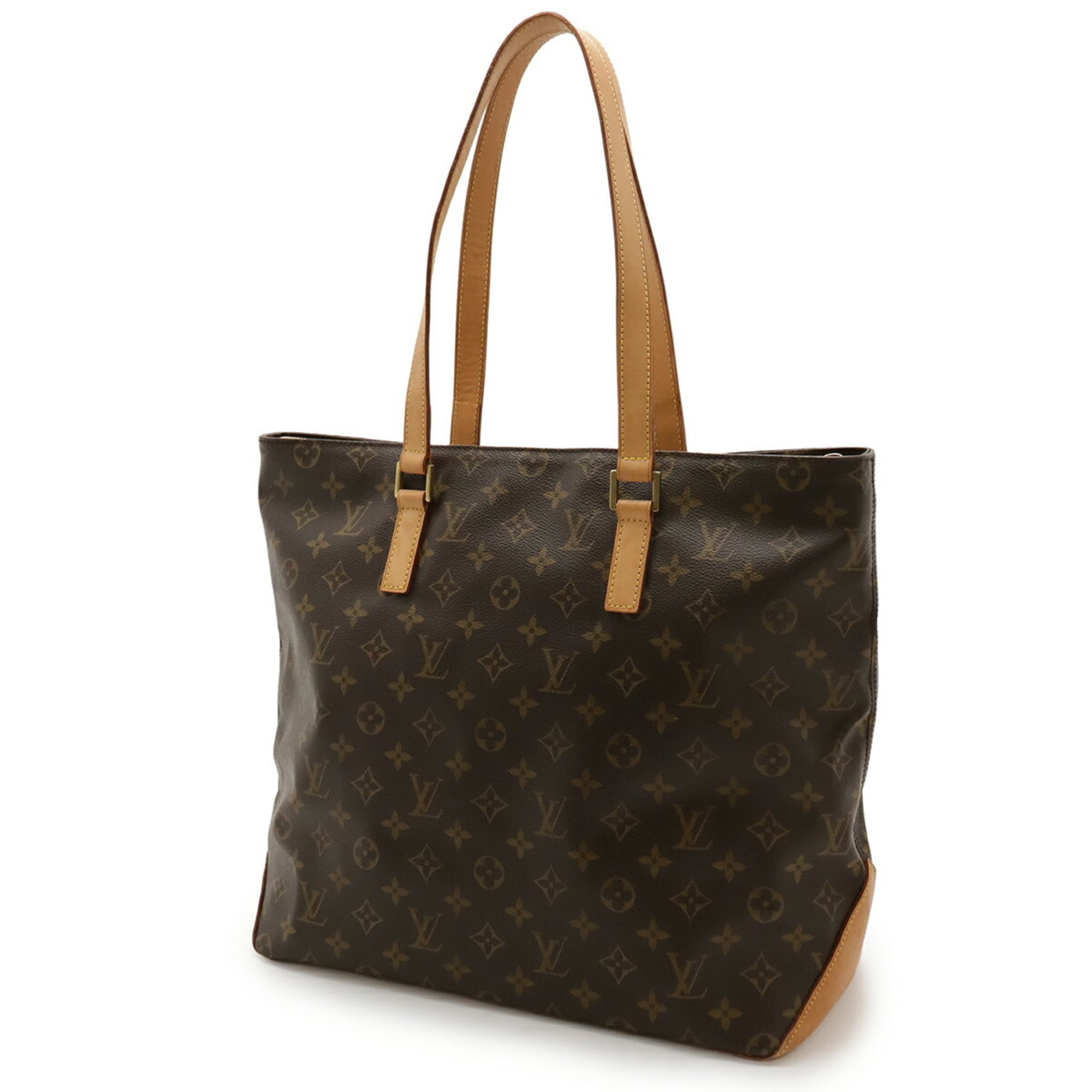 Louis Vuitton Brown Canvas Shoulder Bag Tote Bag