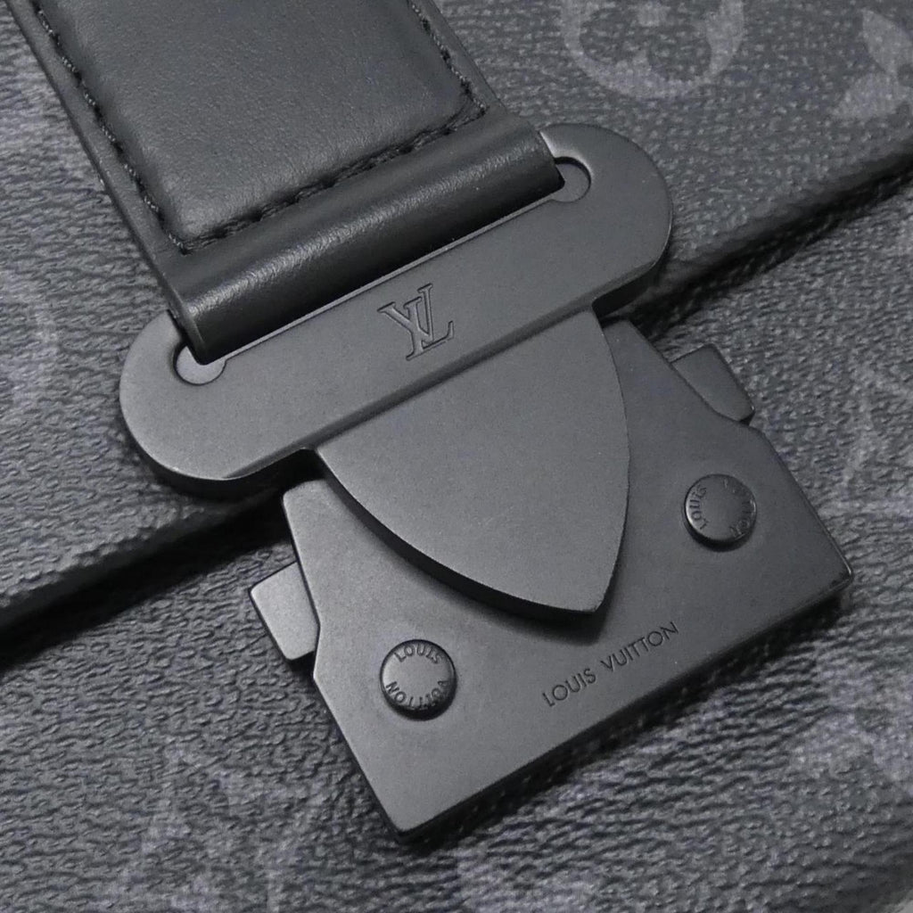 Louis Vuitton Black Coated Canvas Shoulder Bag