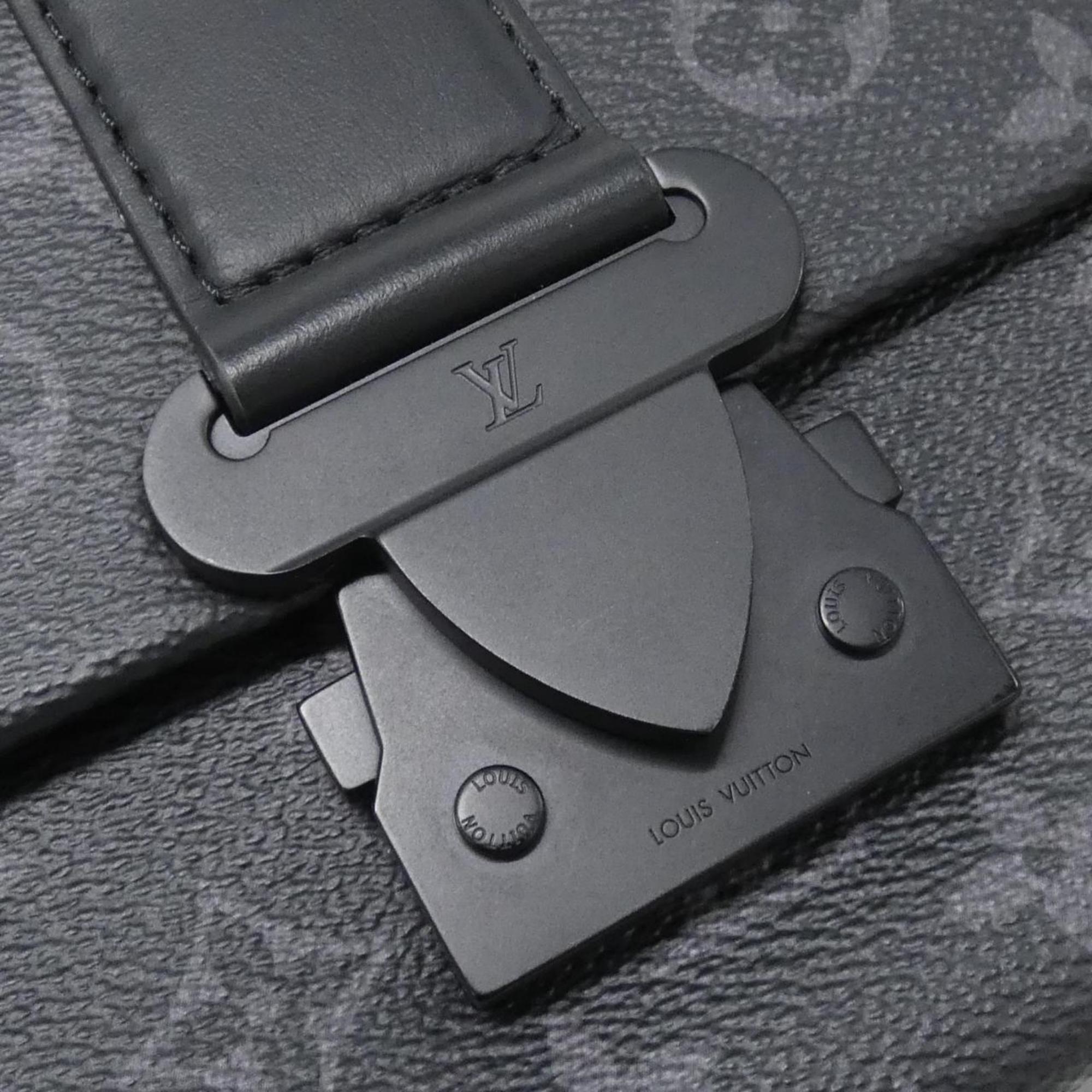 Louis Vuitton Black Coated Canvas Shoulder Bag